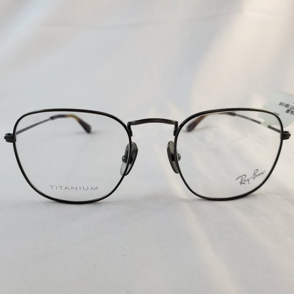 RAY-BAN RB 8157V 1223 Titanium Rx-able Men's Eyeglasses Gunmetal Frame NWT